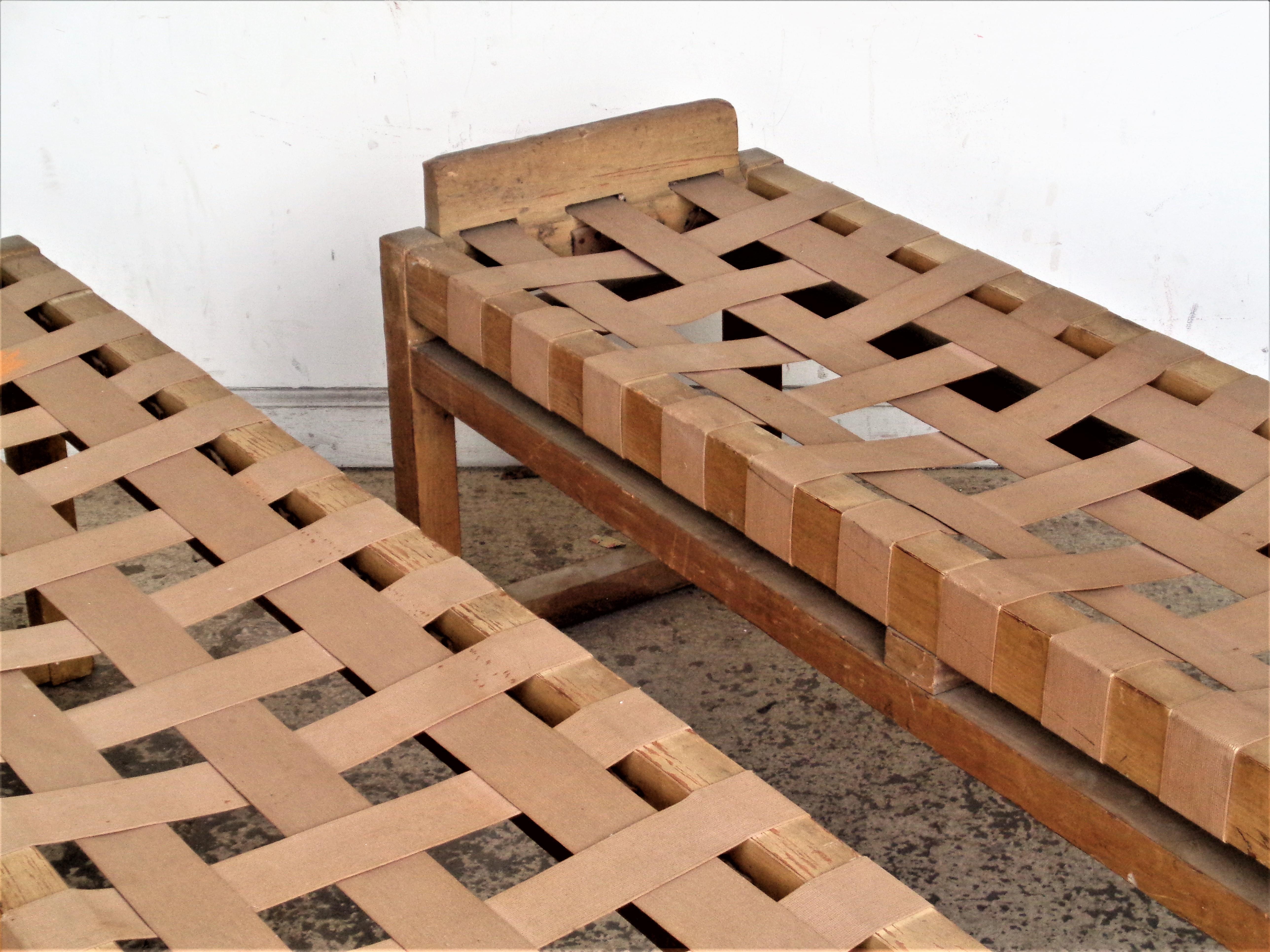 Hand-Crafted   Modernist Benches, Circa 1940