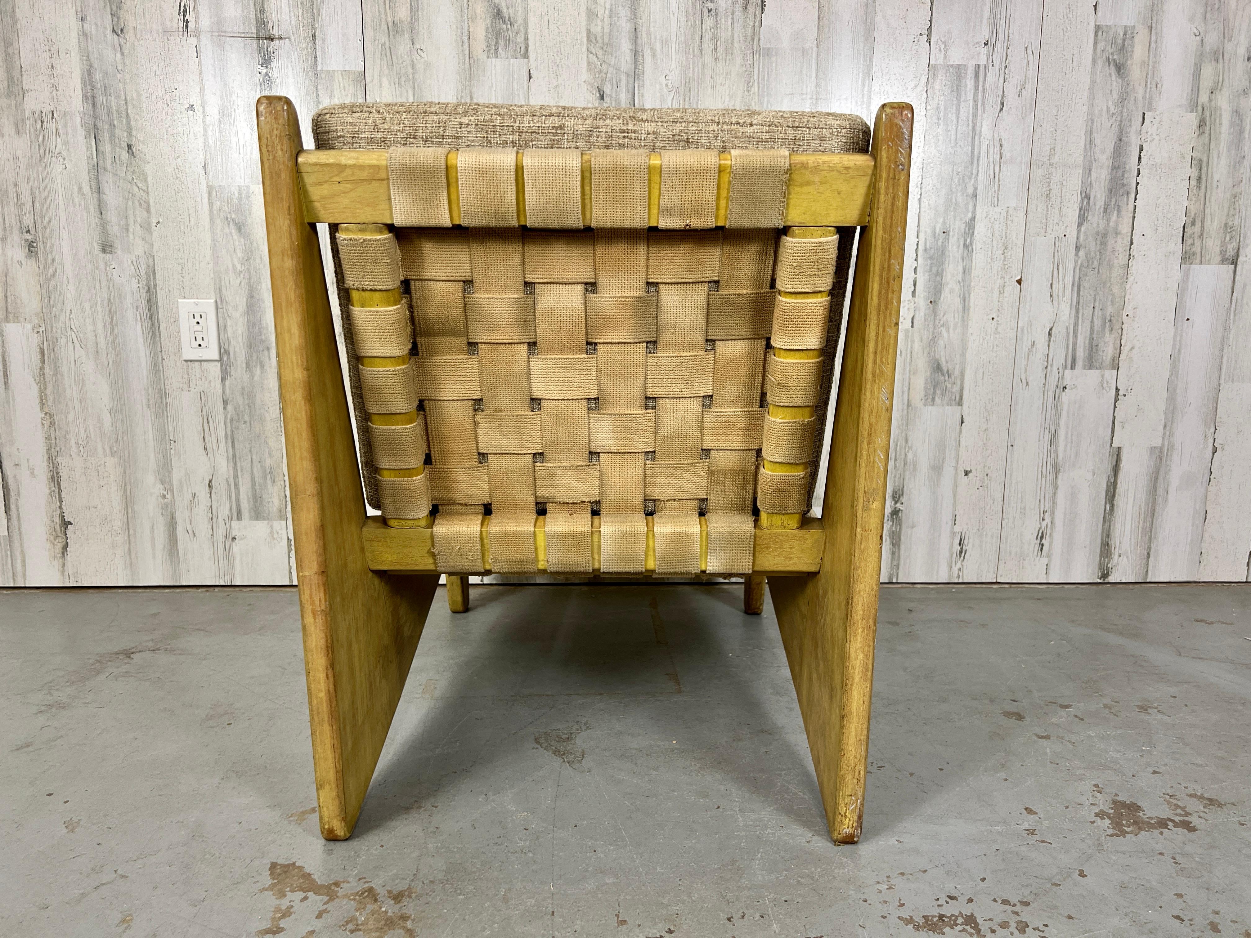 Architectural Modernist Lounge Chair For Sale 5