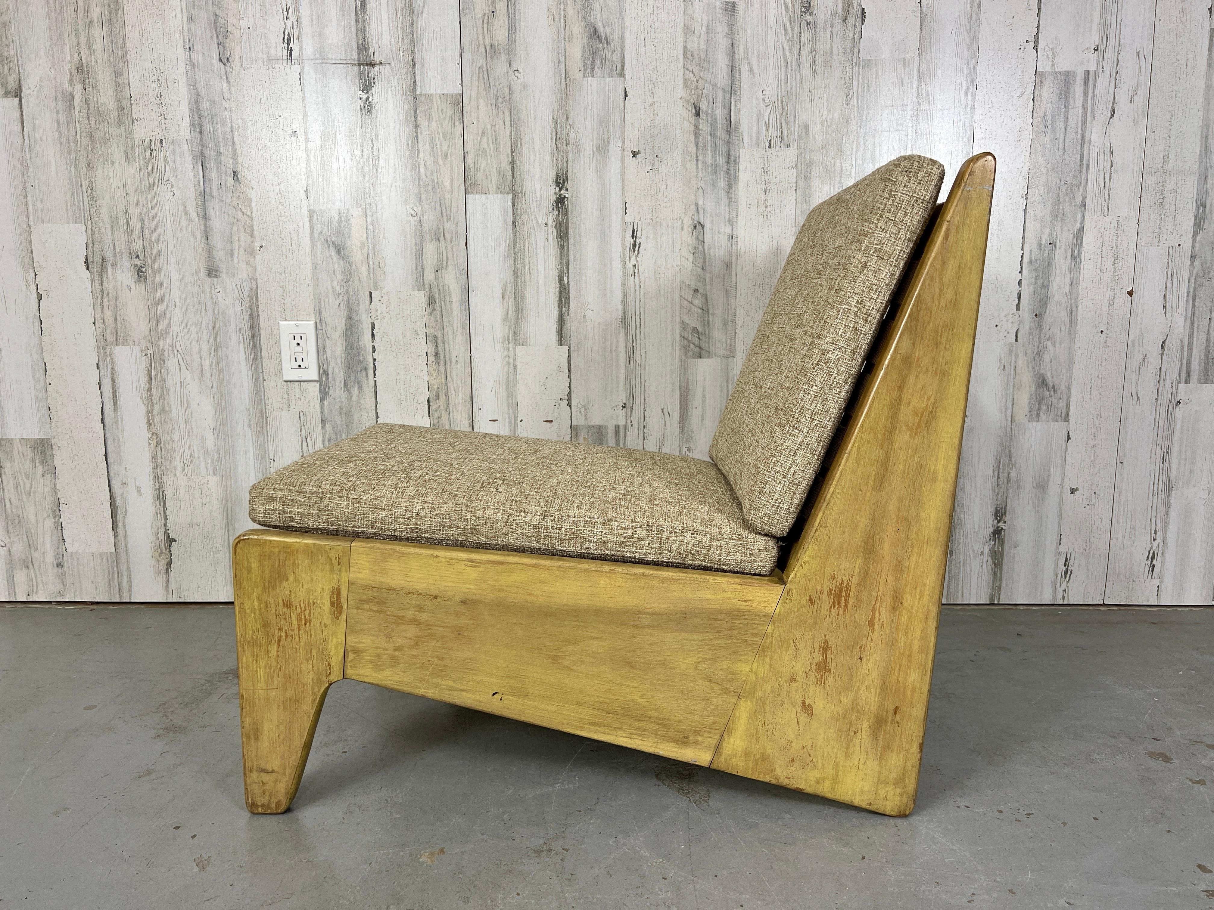 Architectural Modernist Lounge Chair For Sale 6