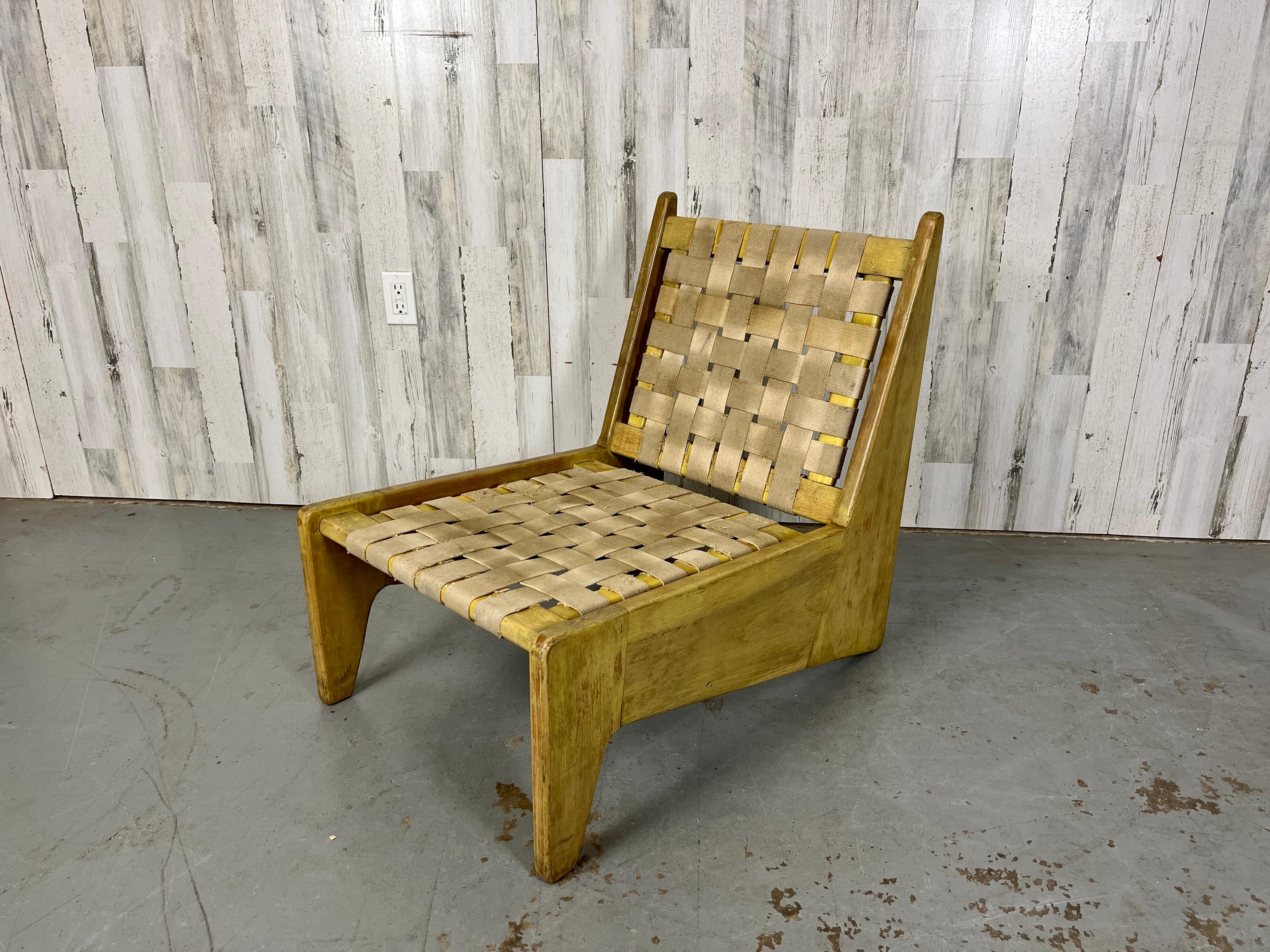20th Century Architectural Modernist Lounge Chair For Sale
