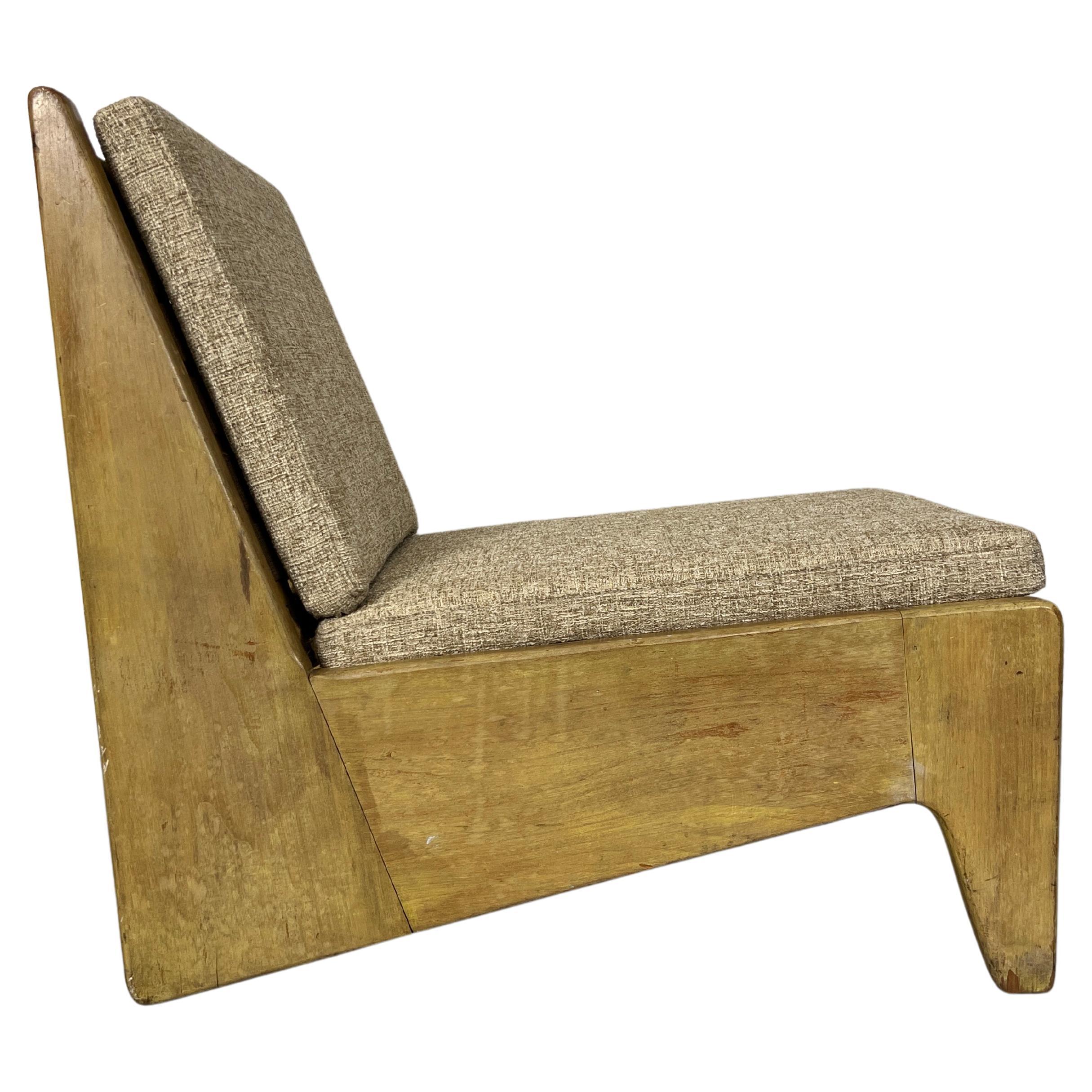 Architectural Modernist Lounge Chair