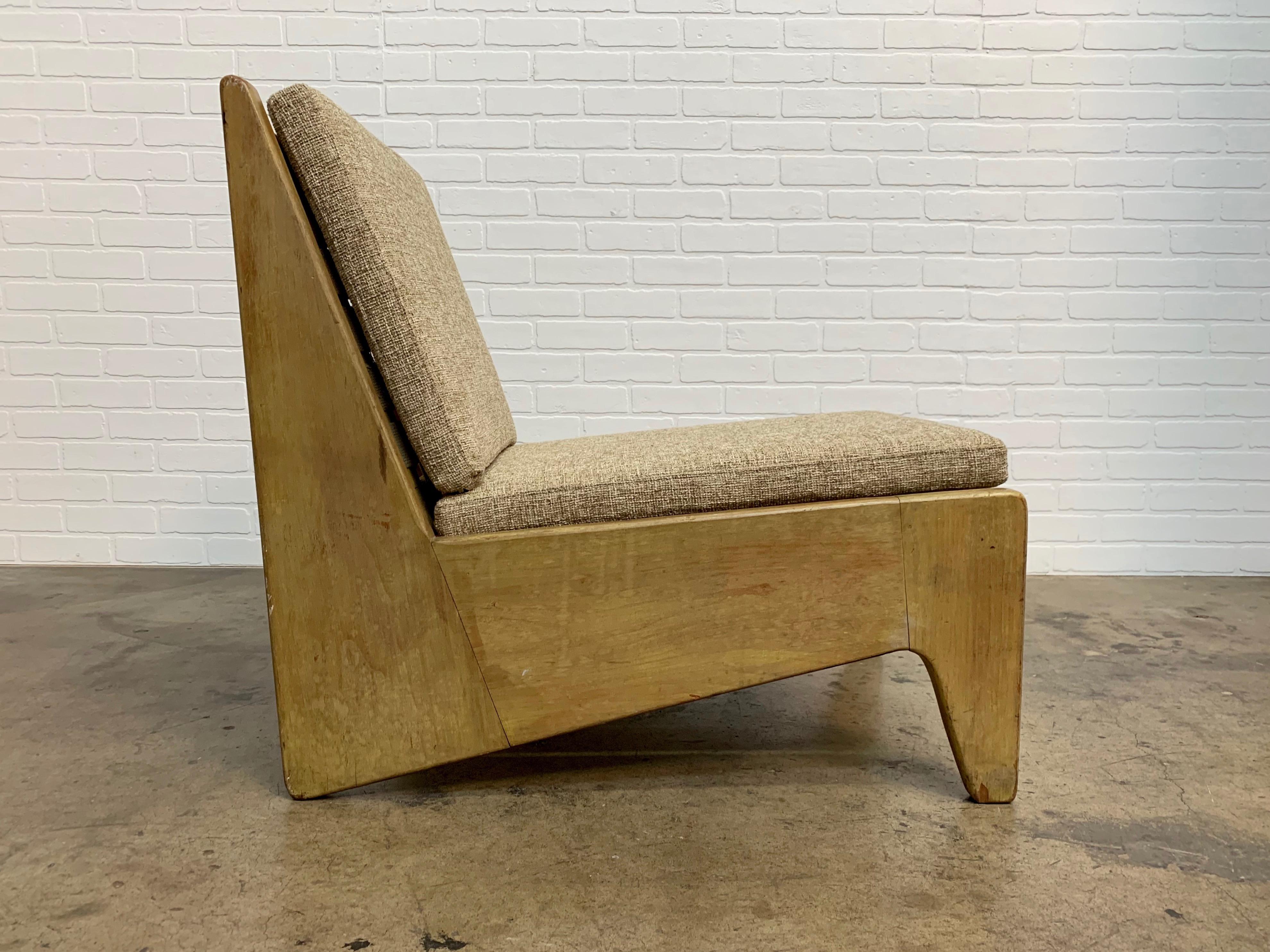 Architectural Modernist Slipper Chair 4