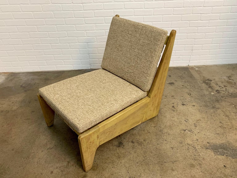 Architectural Modernist Slipper Chair For Sale 9