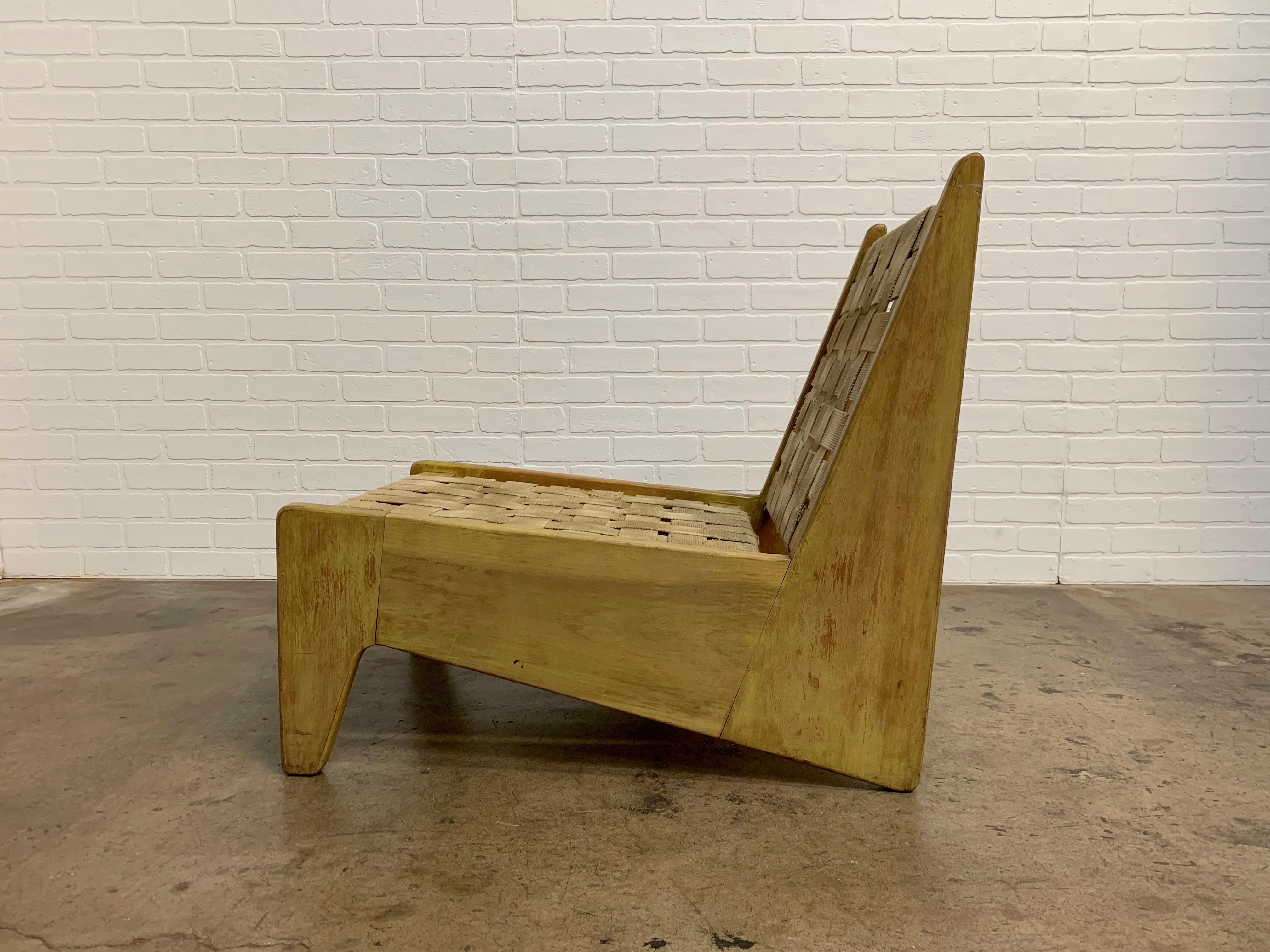 Architectural Modernist Slipper Chair 1