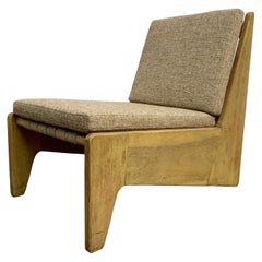 Architectural Modernist Slipper Chair