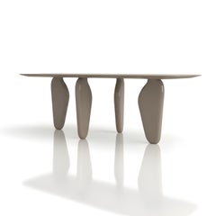 Architectural Monolithic Dining Table in Custom Wood/Lacquer Finishes