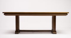 Architectural Oak Dining Table