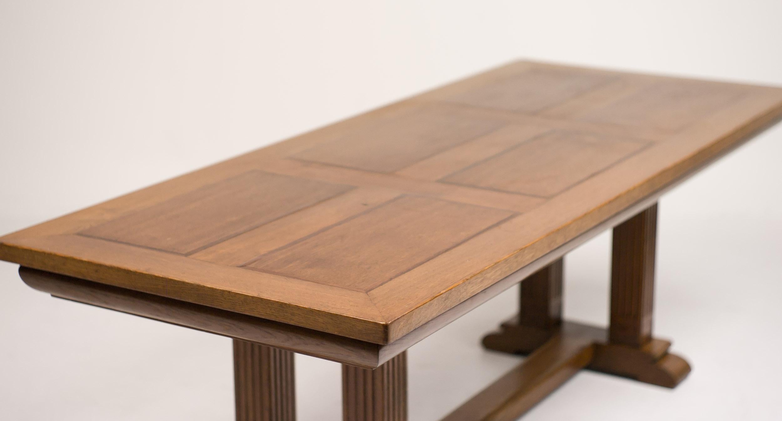 Architectural Oak Dining Table 2