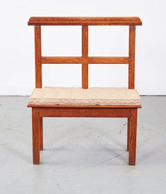 Architectural Oak Hall Bench