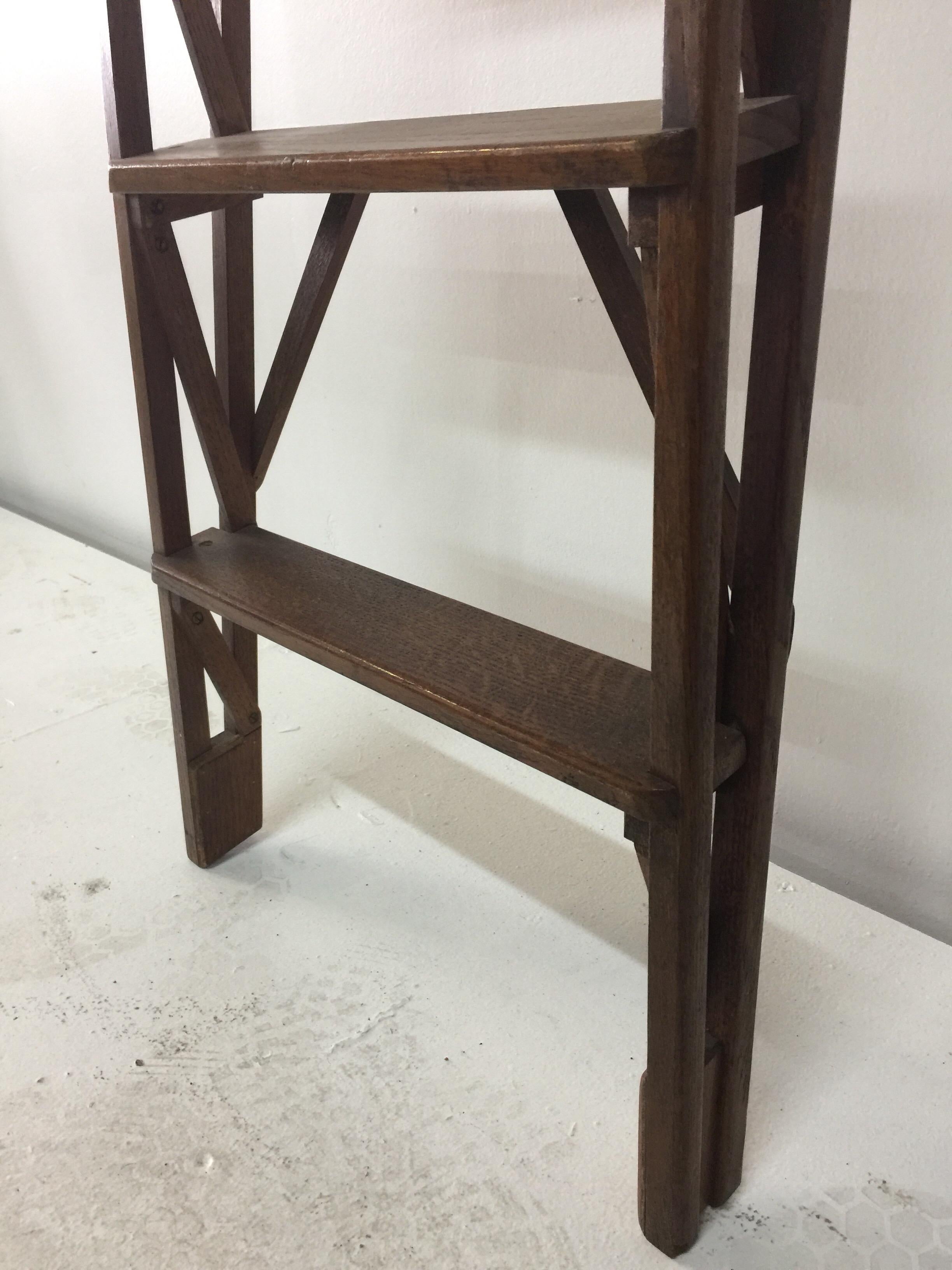antique library ladder