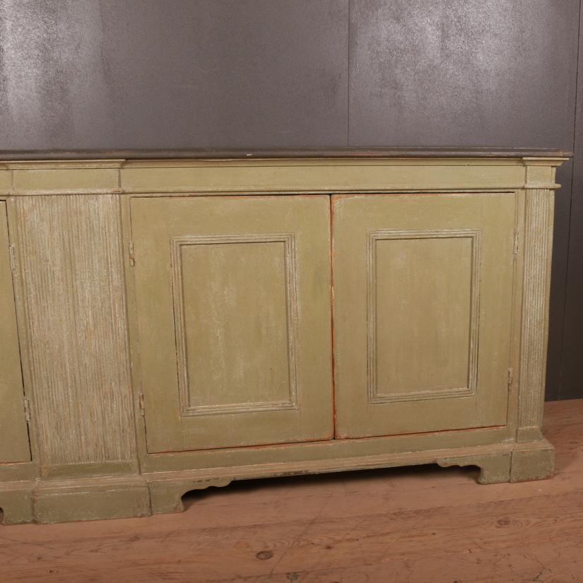 Large 19th century architectural painted 4-door enfilade. Awaiting hardware. 1820

Dimensions:
94 inches (239 cms) wide
22 inches (56 cms) deep
35 inches (89 cms) high.

  