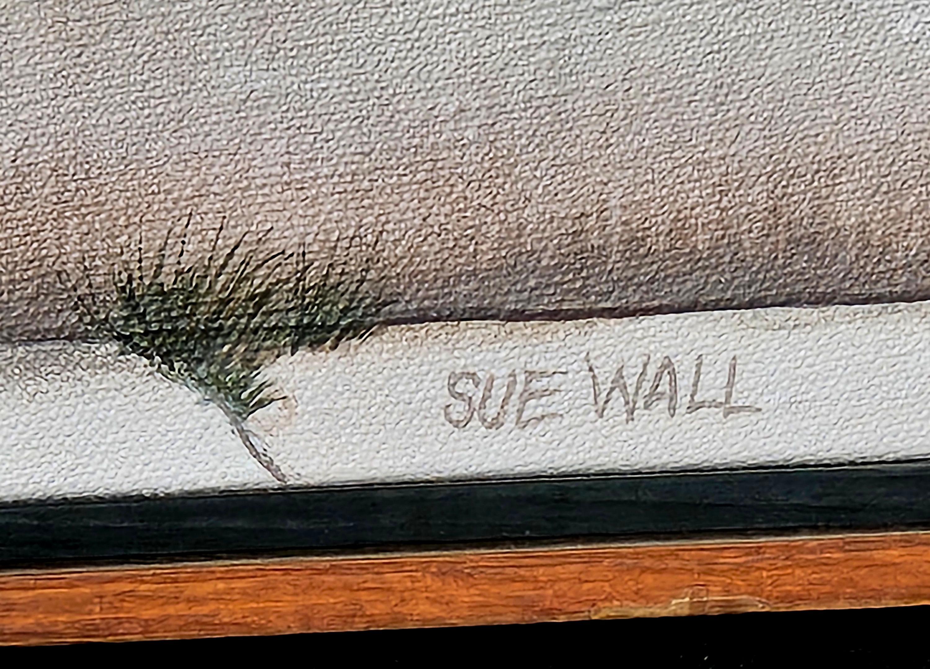 Architectural Painting #1 Storefronts. Signed by Artist Sue Wall Lienzo en venta