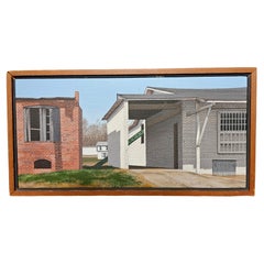Architectural Painting #4 Farm House. Signed by Artist Sue Wall