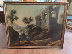Architectural painting Capriccio, early 18th century