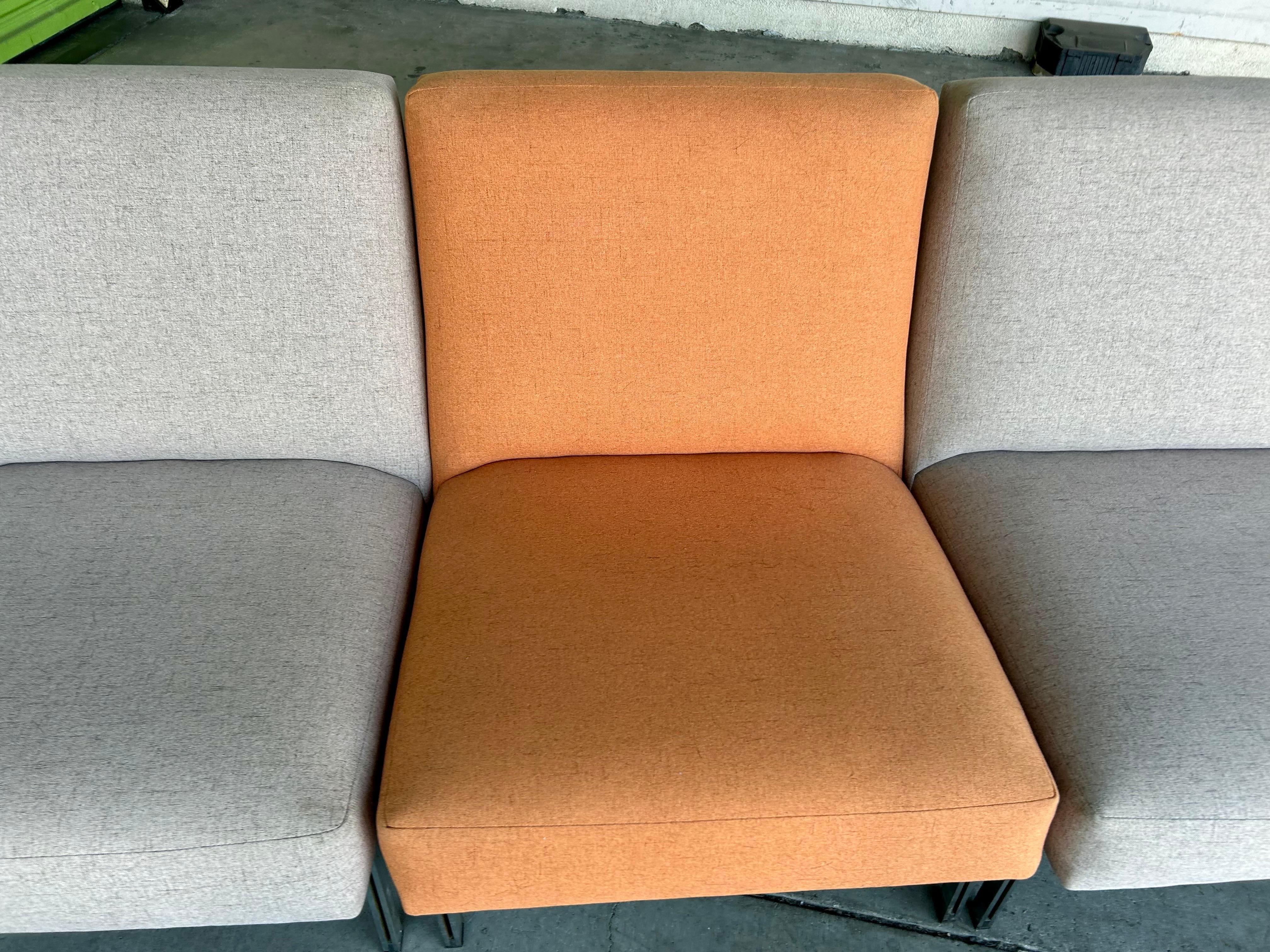 Mid-Century moderno Sedie / Divani architettonici 'Parallele Bar' Florence Knoll in vendita