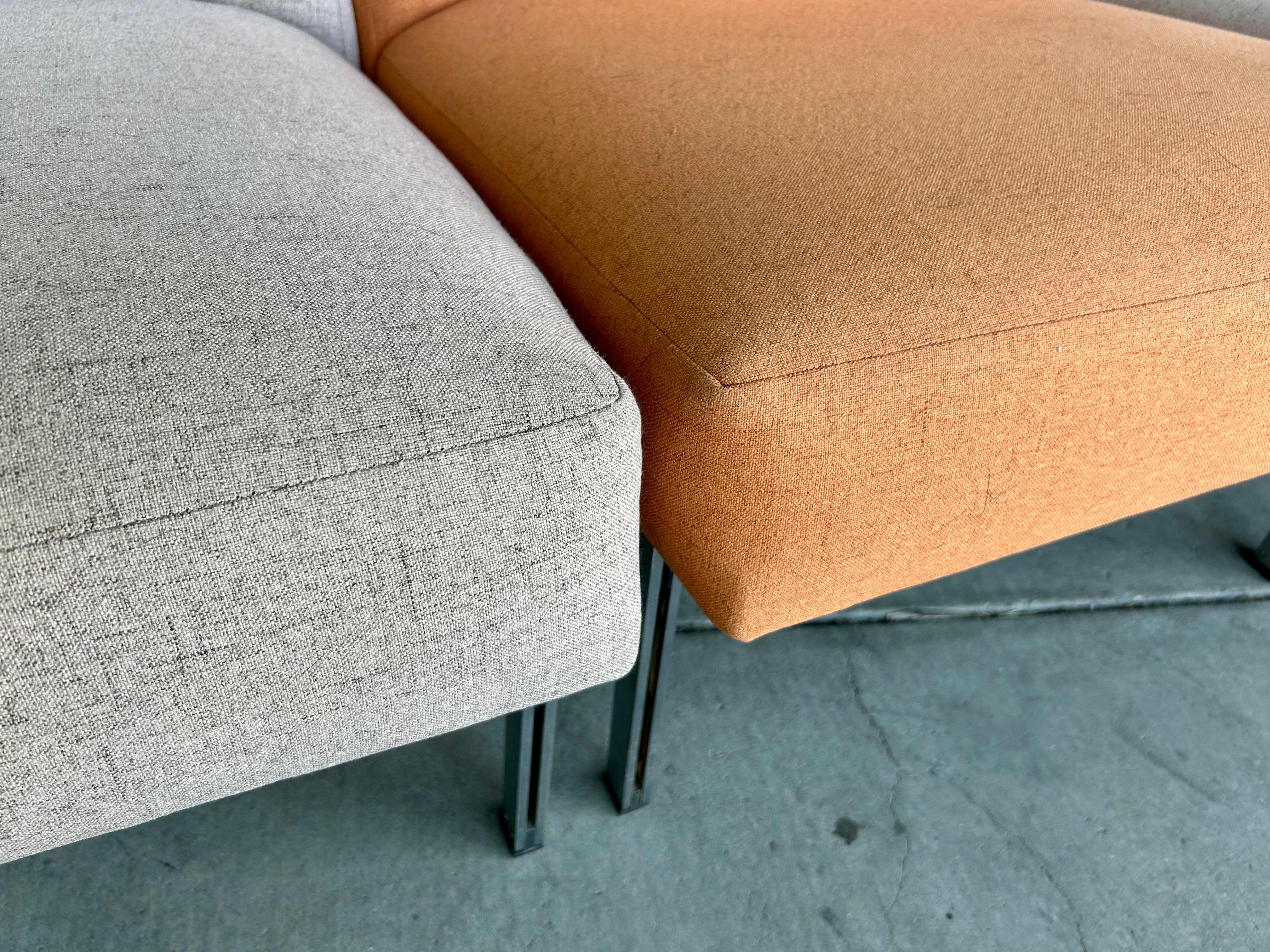 Sedie / Divani architettonici 'Parallele Bar' Florence Knoll In condizioni buone in vendita a Los Angeles, CA