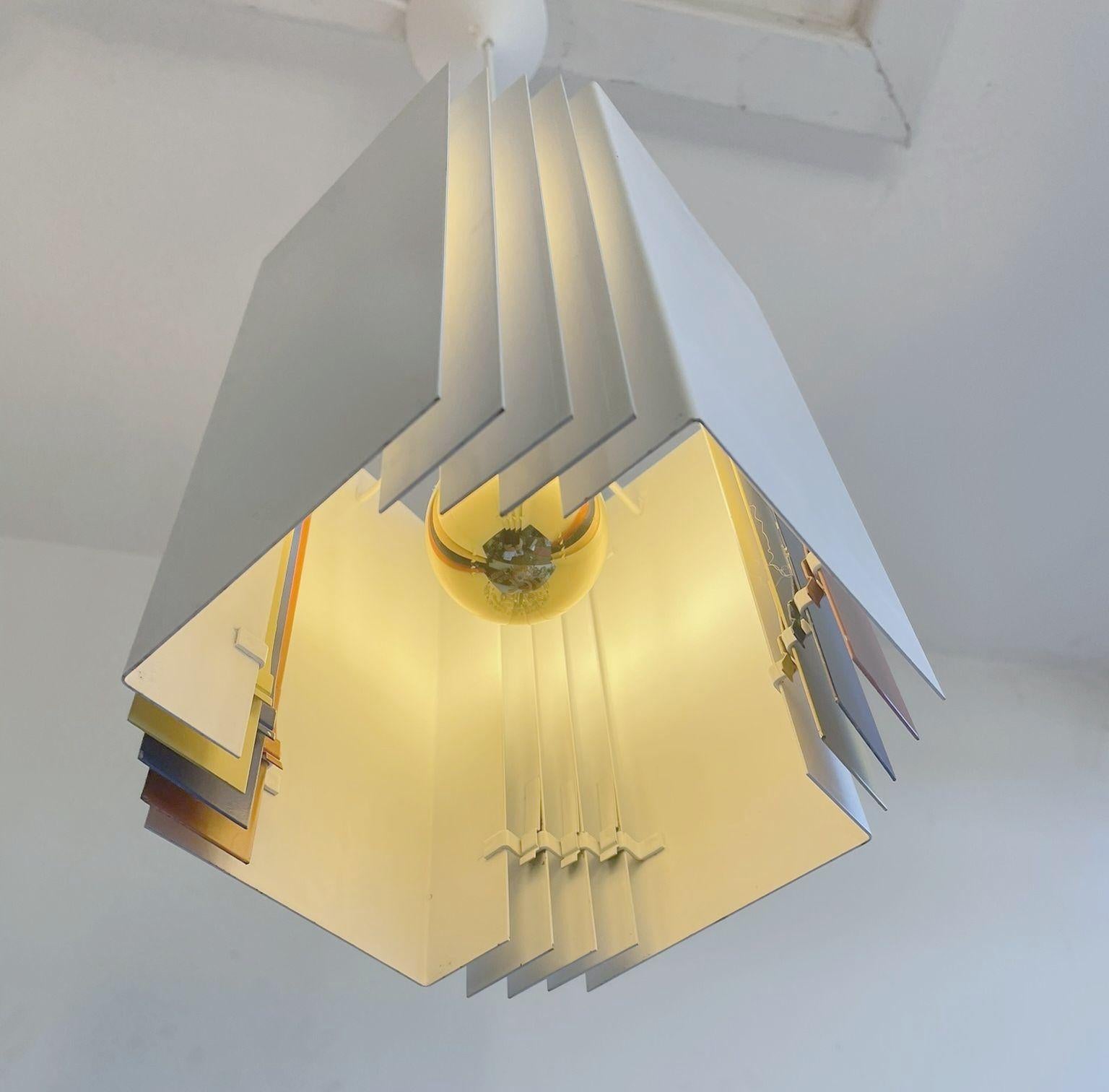 Lampada a sospensione architettonica di Yki Nummi per Stockmann-Orno, anni '60 in vendita 3