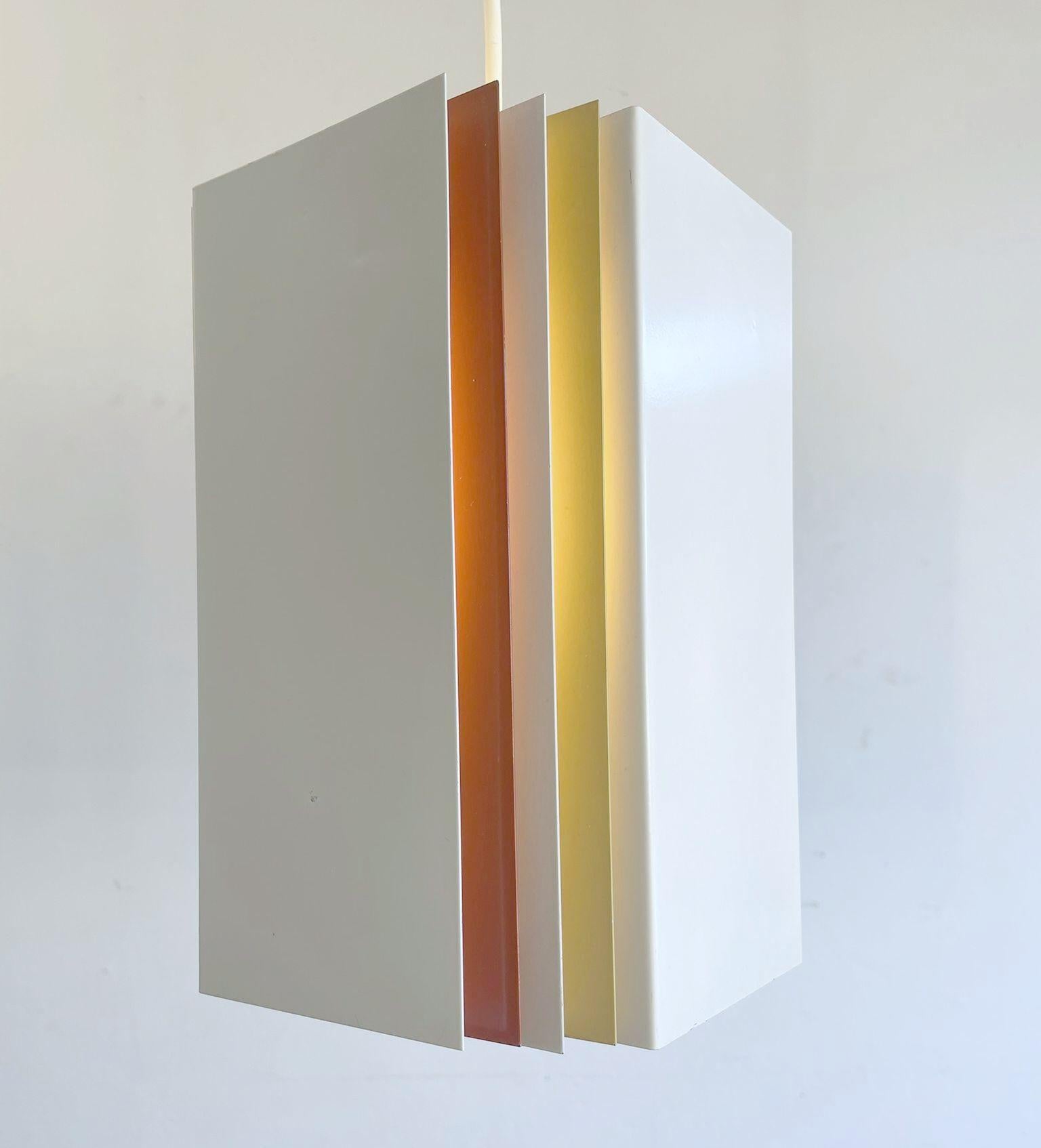Lampada a sospensione architettonica di Yki Nummi per Stockmann-Orno, anni '60 in vendita 4