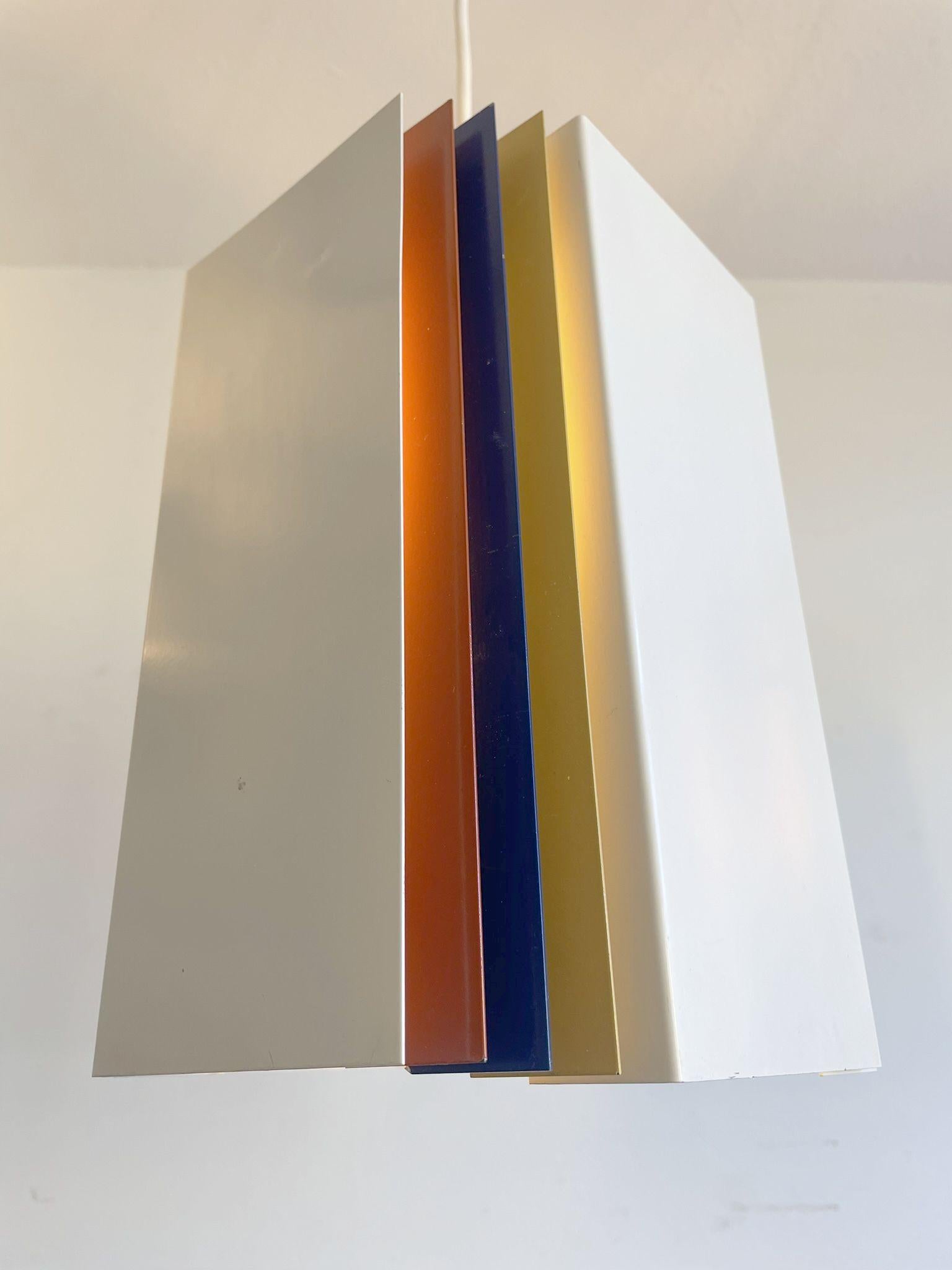 Lampada a sospensione architettonica di Yki Nummi per Stockmann-Orno, anni '60 in vendita 7