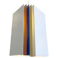 Lampada a sospensione architettonica di Yki Nummi per Stockmann-Orno, anni '60