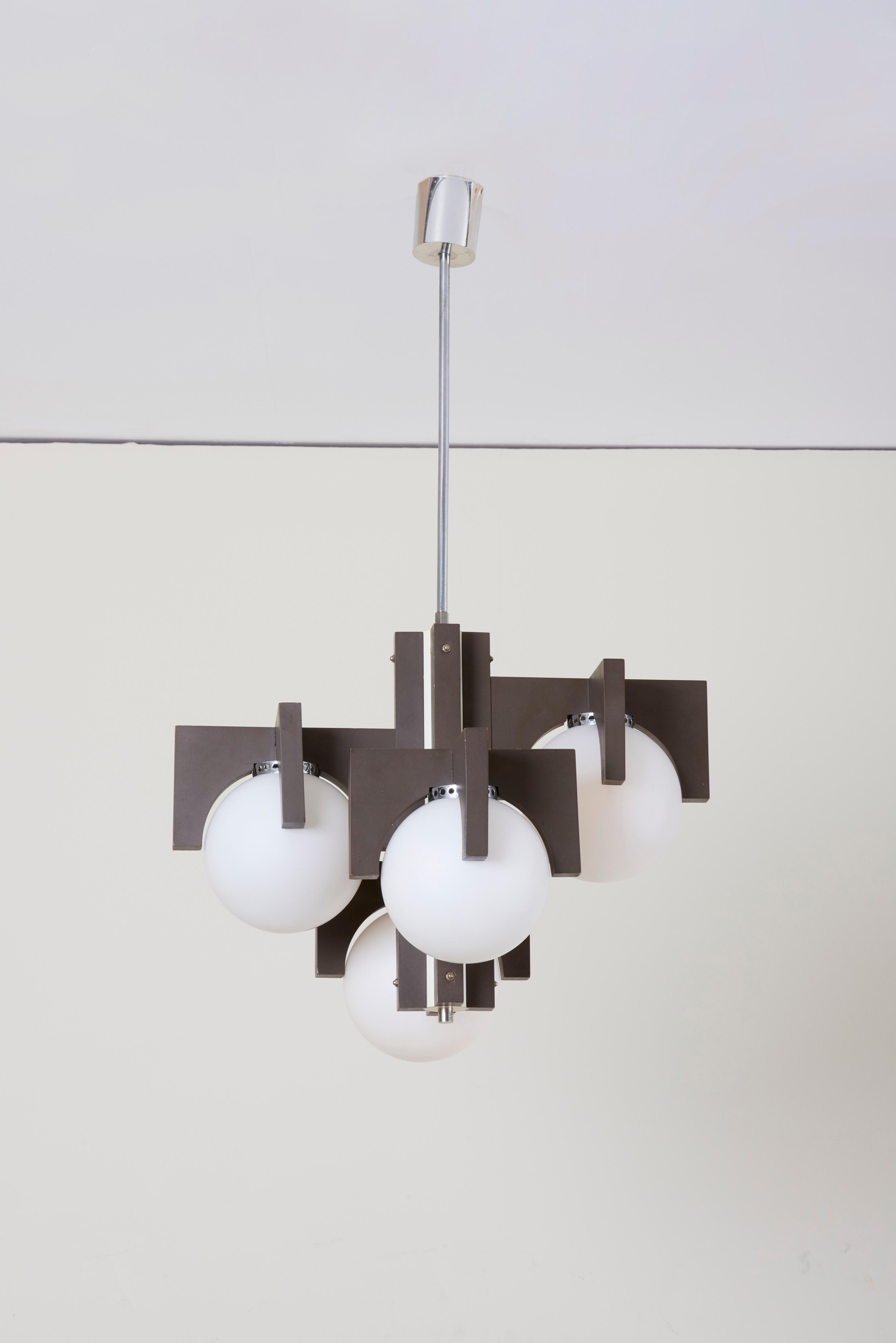 Architectural Pendant Lamp or Chandelier In Good Condition For Sale In Berlin, DE