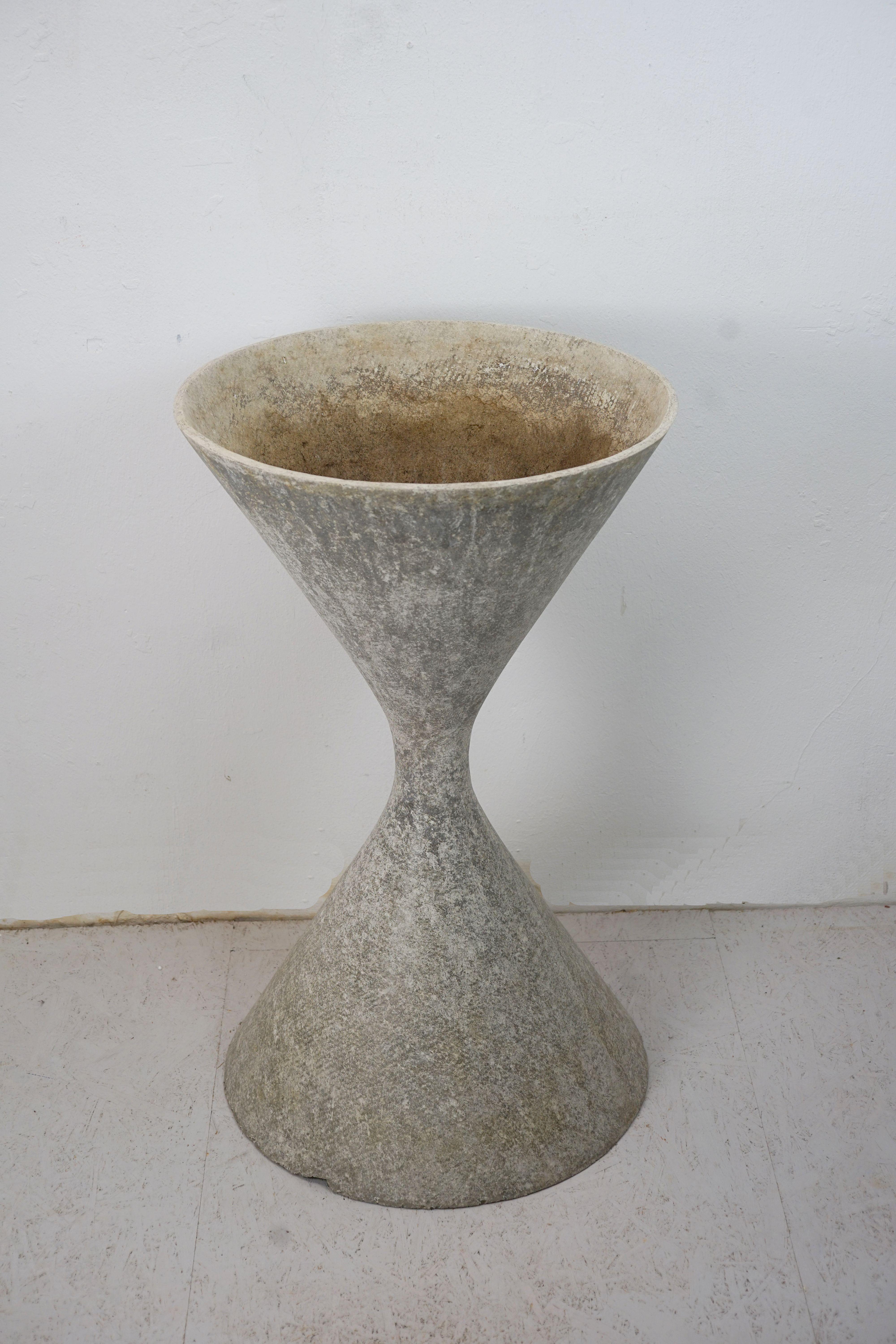 Mid-20th Century Architectural Planter Midcentury Willy Guhl Eternit Plant Pot, 1950s For Sale