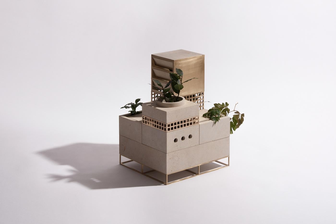 Hand-Crafted Architectural Planter 