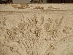 Architectural Plaster and Wood Overdoor Panel from Provence, France