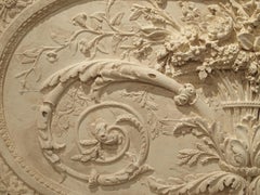 Architektonische Türverkleidung aus Gips und Holz aus der Provence:: Frankreich