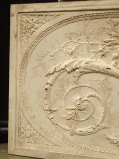 Architectural Plaster and Wood Overdoor Panel from Provence, France