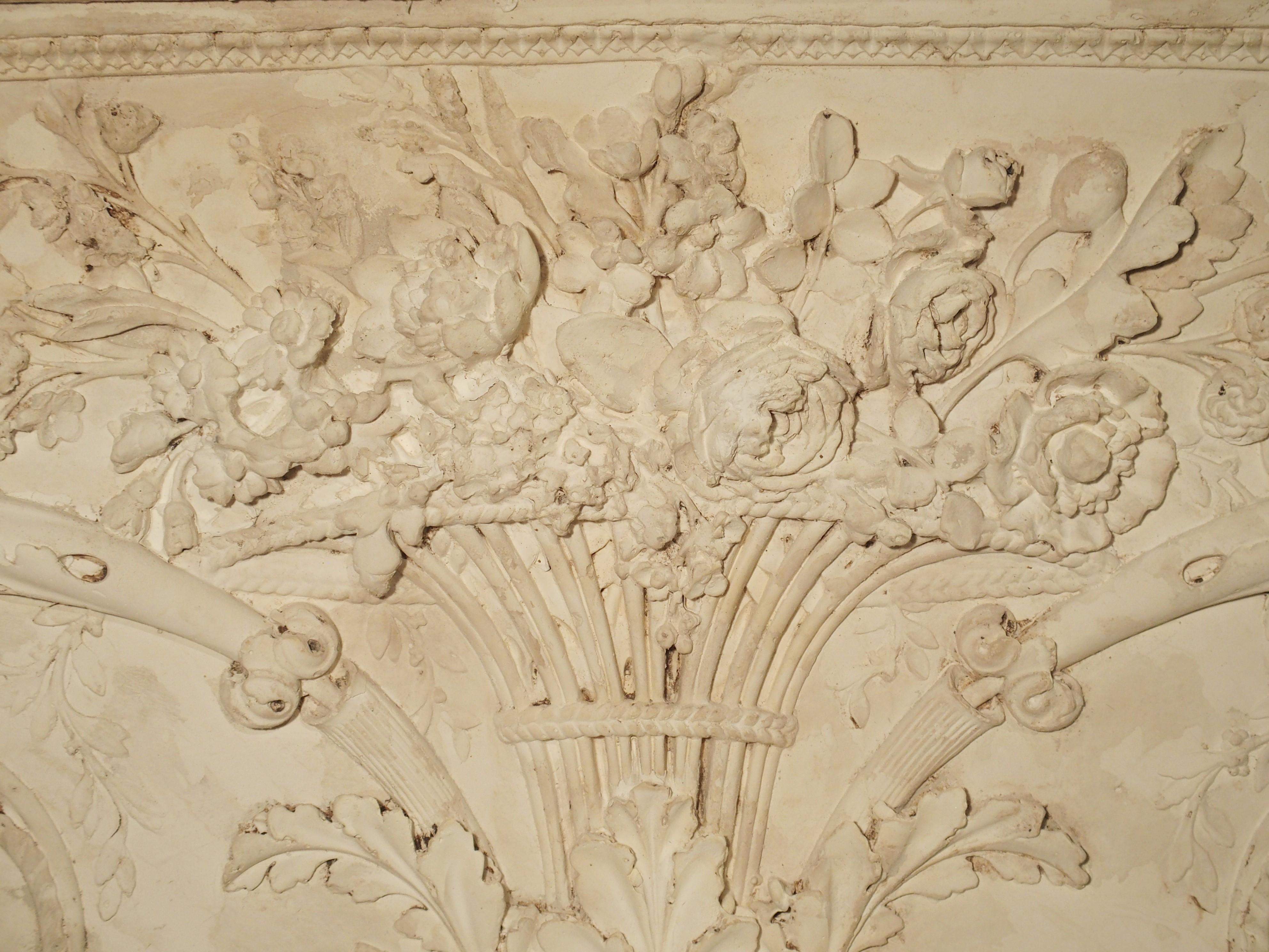 Architectural Plaster and Wood Overdoor Panel from Provence, France 2