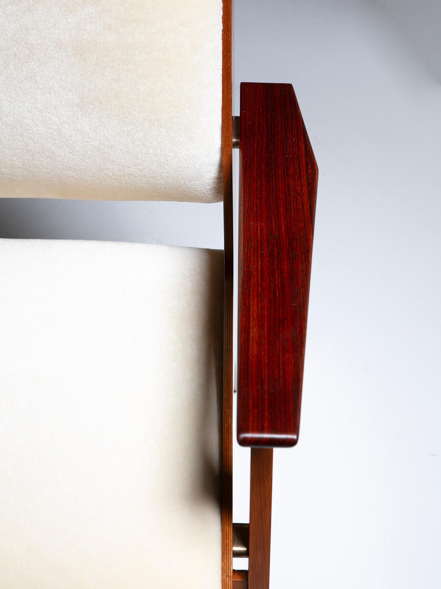 Fauteuil architectural en contreplaqué, Italie, années 1960 en vente 5