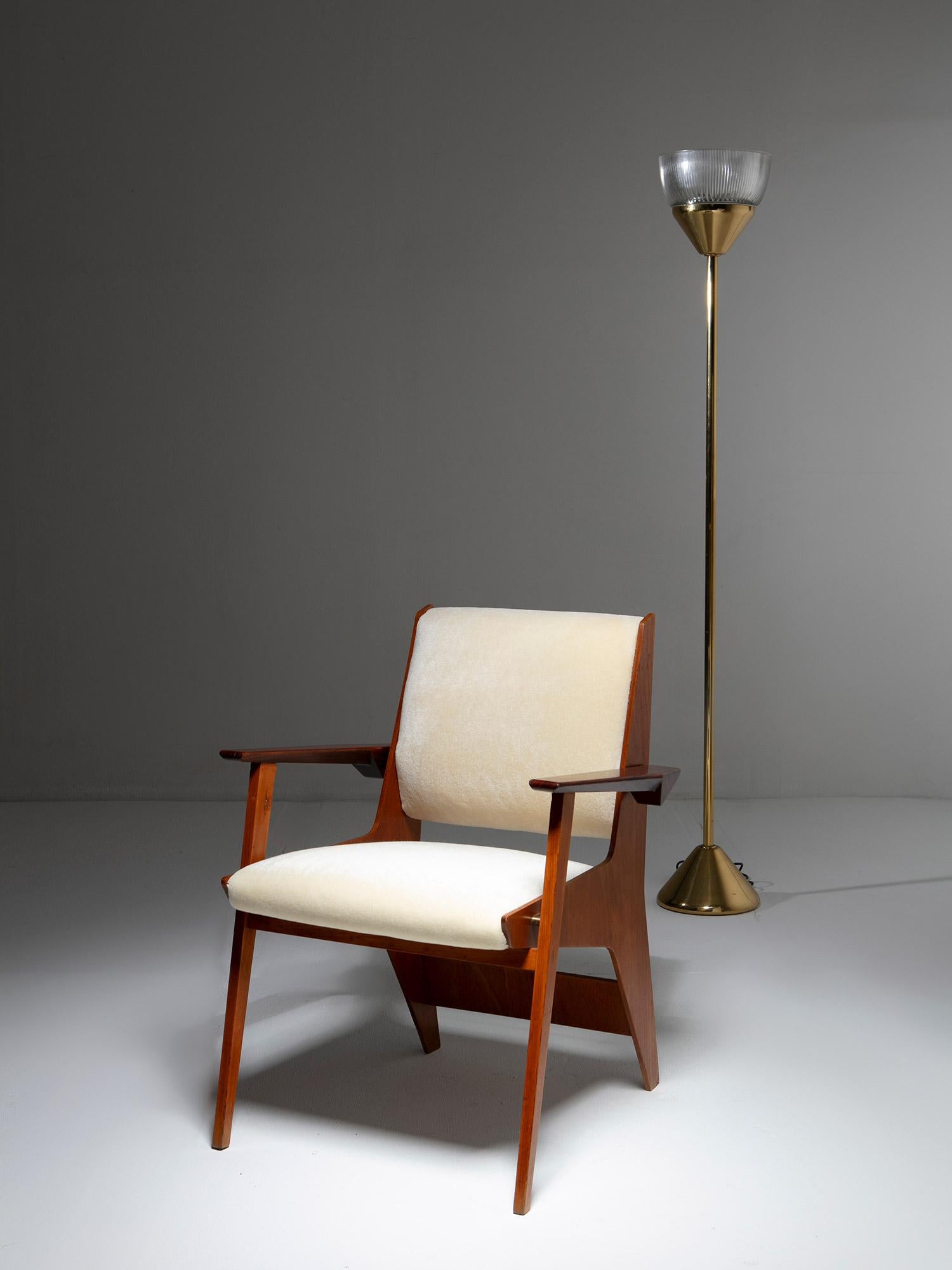 Fauteuil architectural en contreplaqué, Italie, années 1960 en vente 7