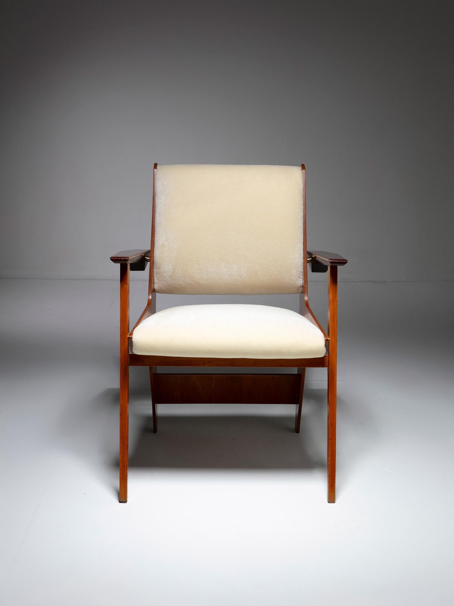 Contreplaqué Fauteuil architectural en contreplaqué, Italie, années 1960 en vente