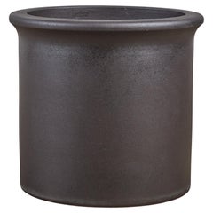 Retro Architectural Pottery Black Tulip Planter