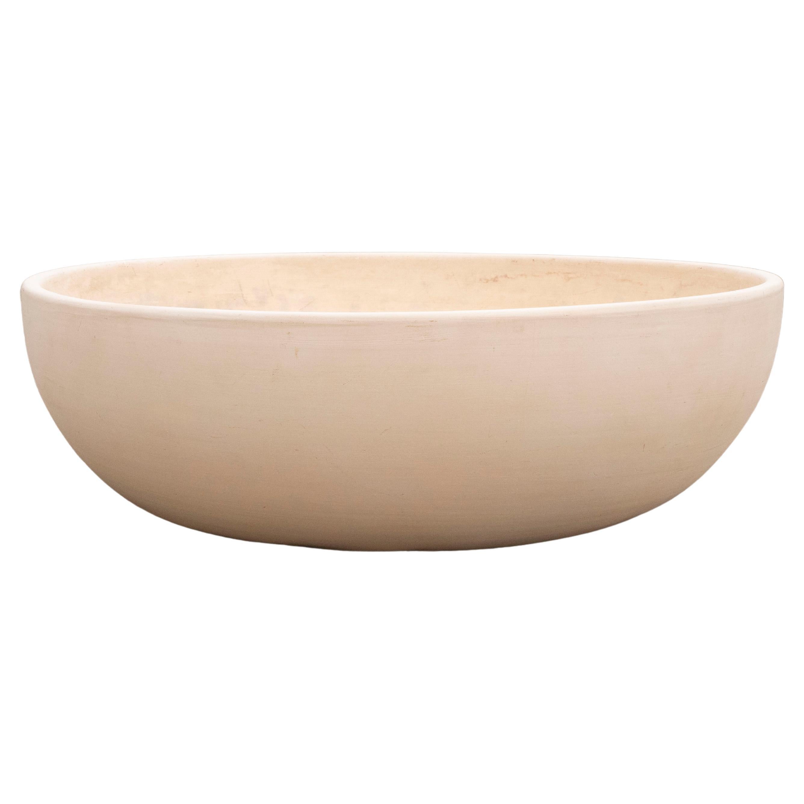Architectural Pottery "F-09" Bowl by John Follis in Bisque