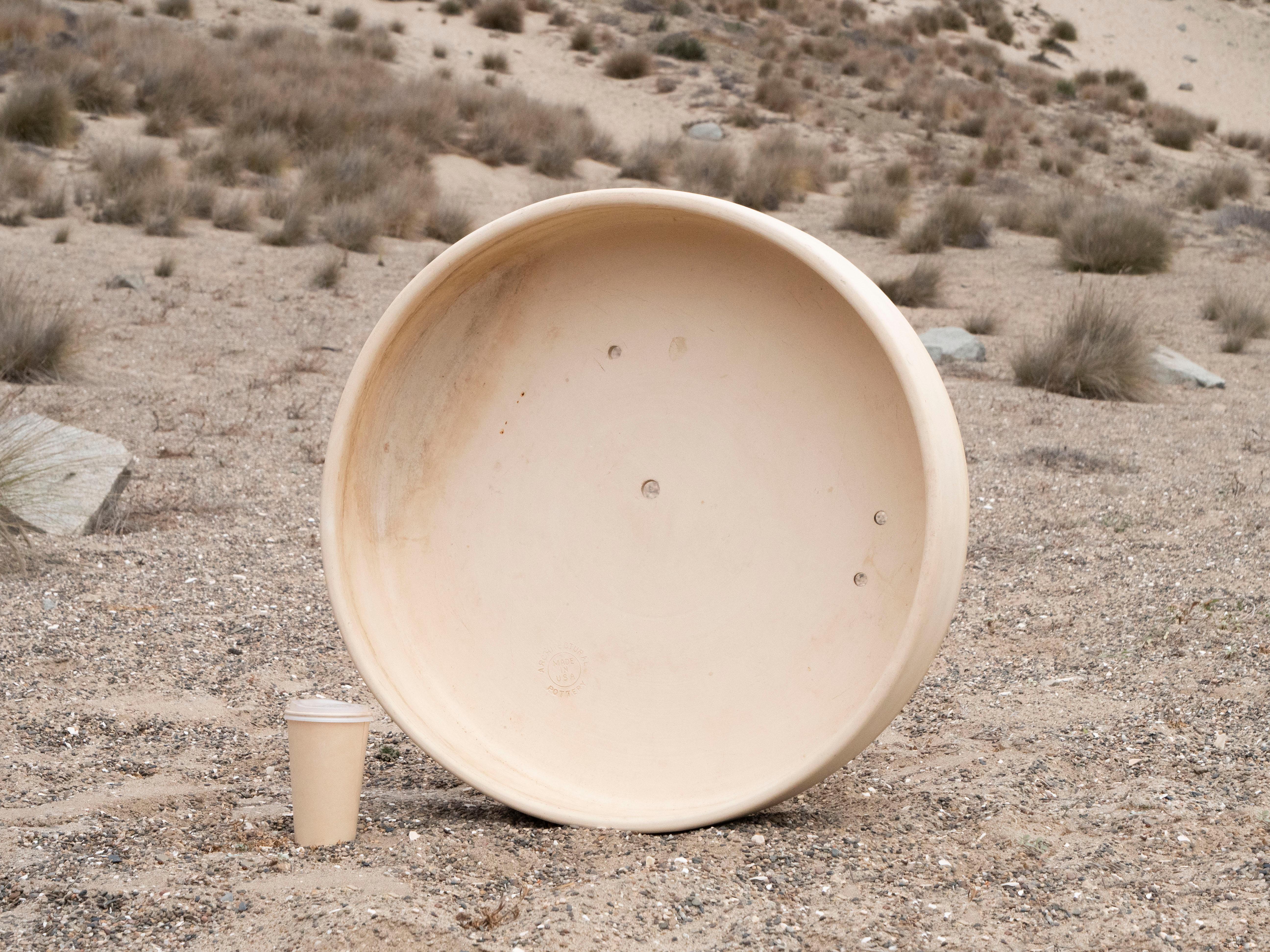 Ceramic Architectural Pottery LaGardo Tackett CB-26 Planter in Bisque, 26