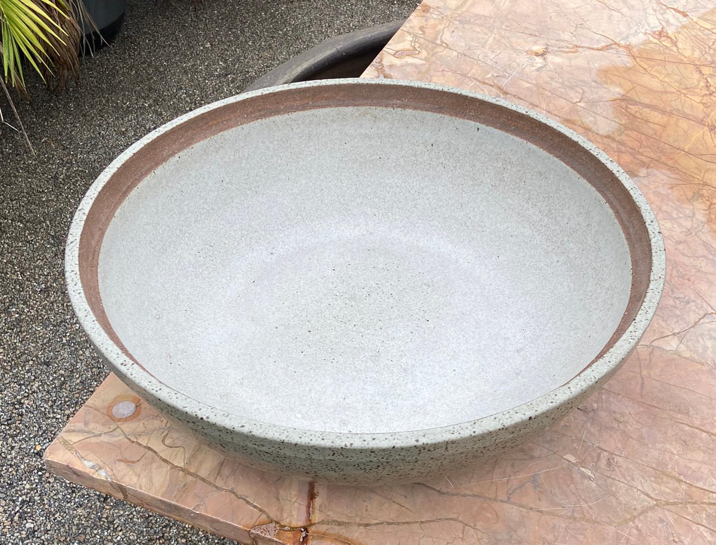Arts and Crafts Architectural Pottery Large Terra Major Covered Bowl by David Cressey For Sale