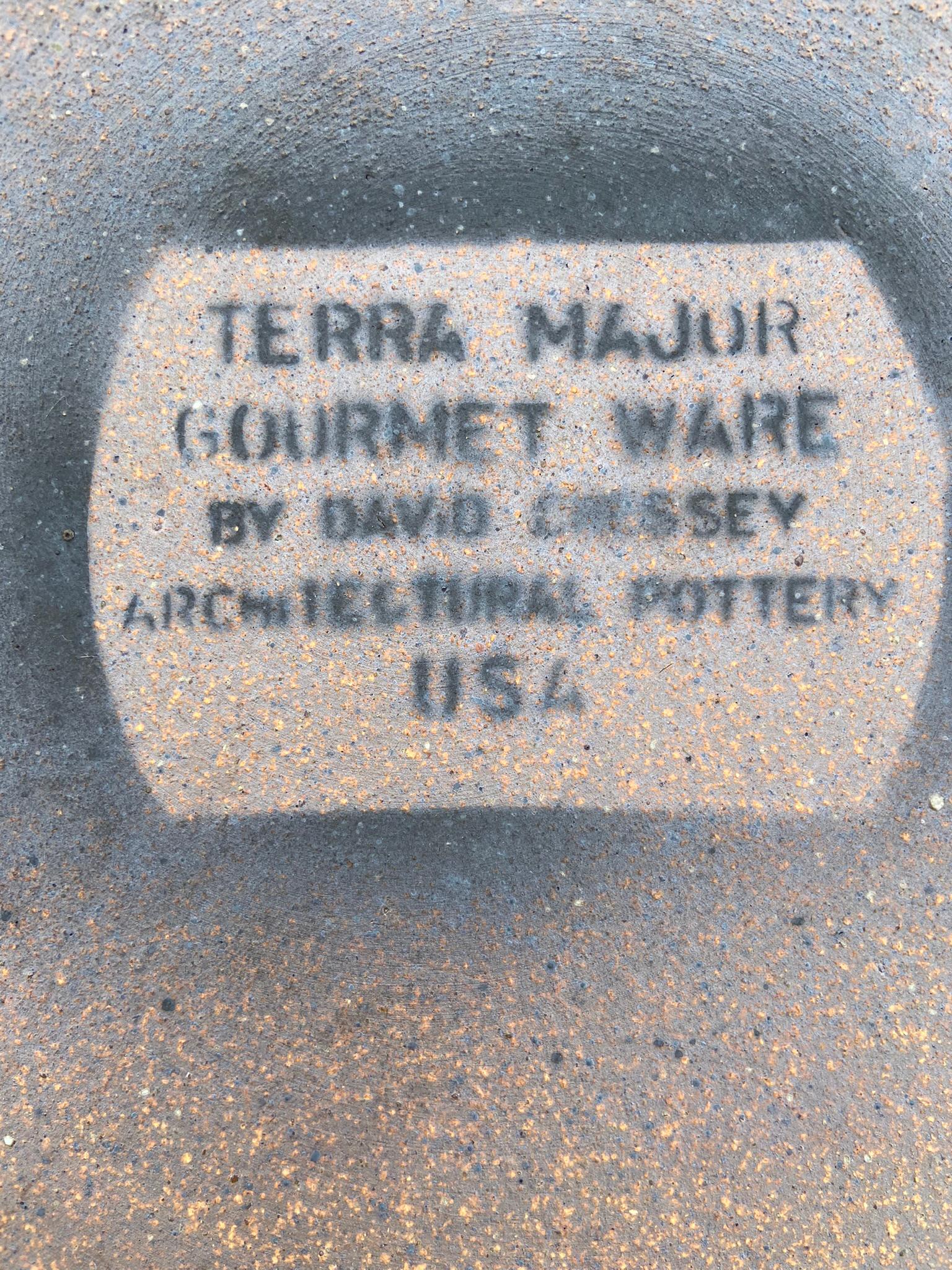 Architectural Pottery Large Terra Major Covered Bowl by David Cressey In Good Condition For Sale In West Palm Beach, FL