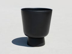 Architectural Pottery Malcolm Leland Chalice Planter in Matte Black