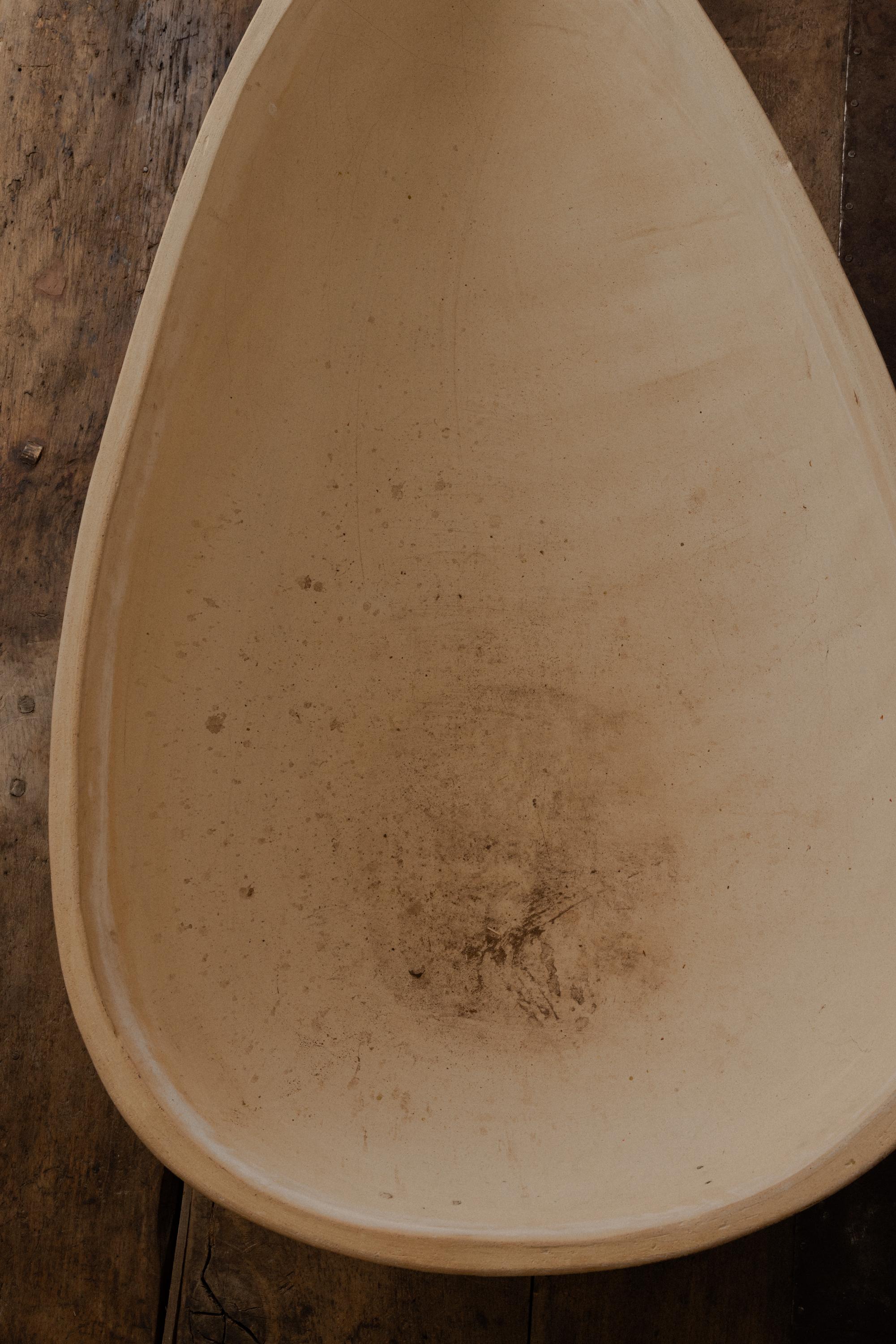 Mid-Century Modern Architectural Pottery “Pig” Planter with Original Iron Stand, California For Sale