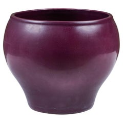 Architectural Pottery Purple Glazed Bell Planter