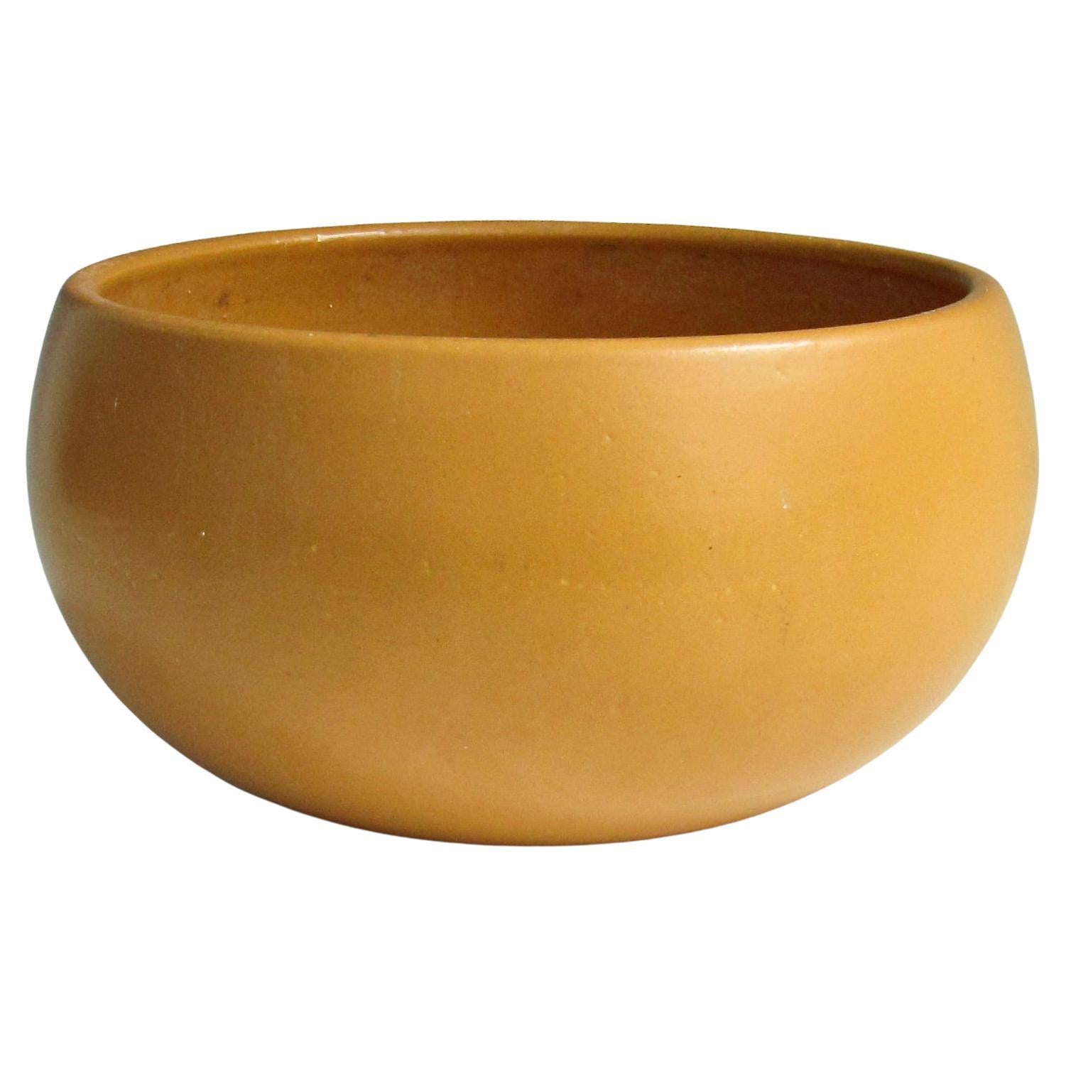 Architectural Pottery Stil California modernen goldenen Ocker Pflanzgefäß Topf im Angebot