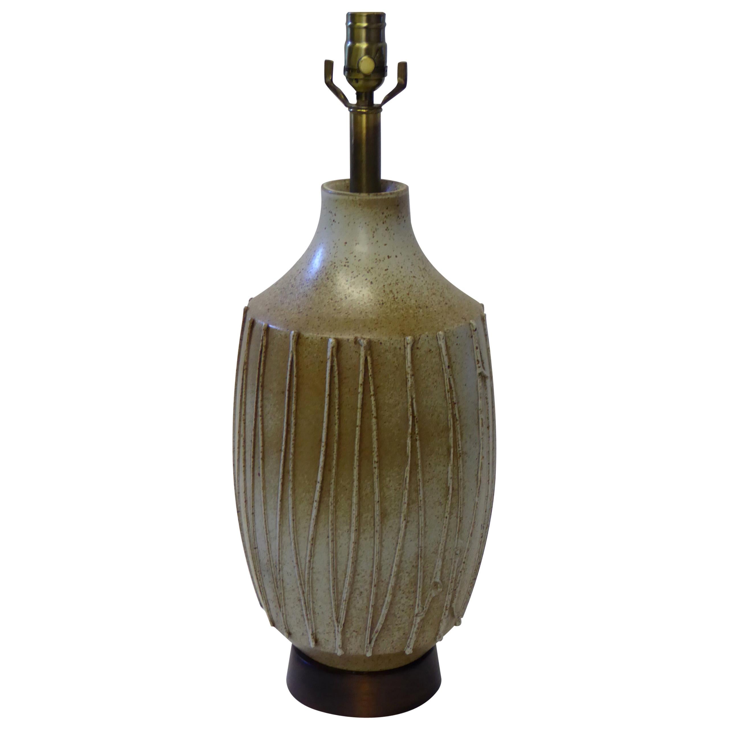 Art Pottery Lamp by Californian Ceramic Artist David Cressey at 1stDibs
