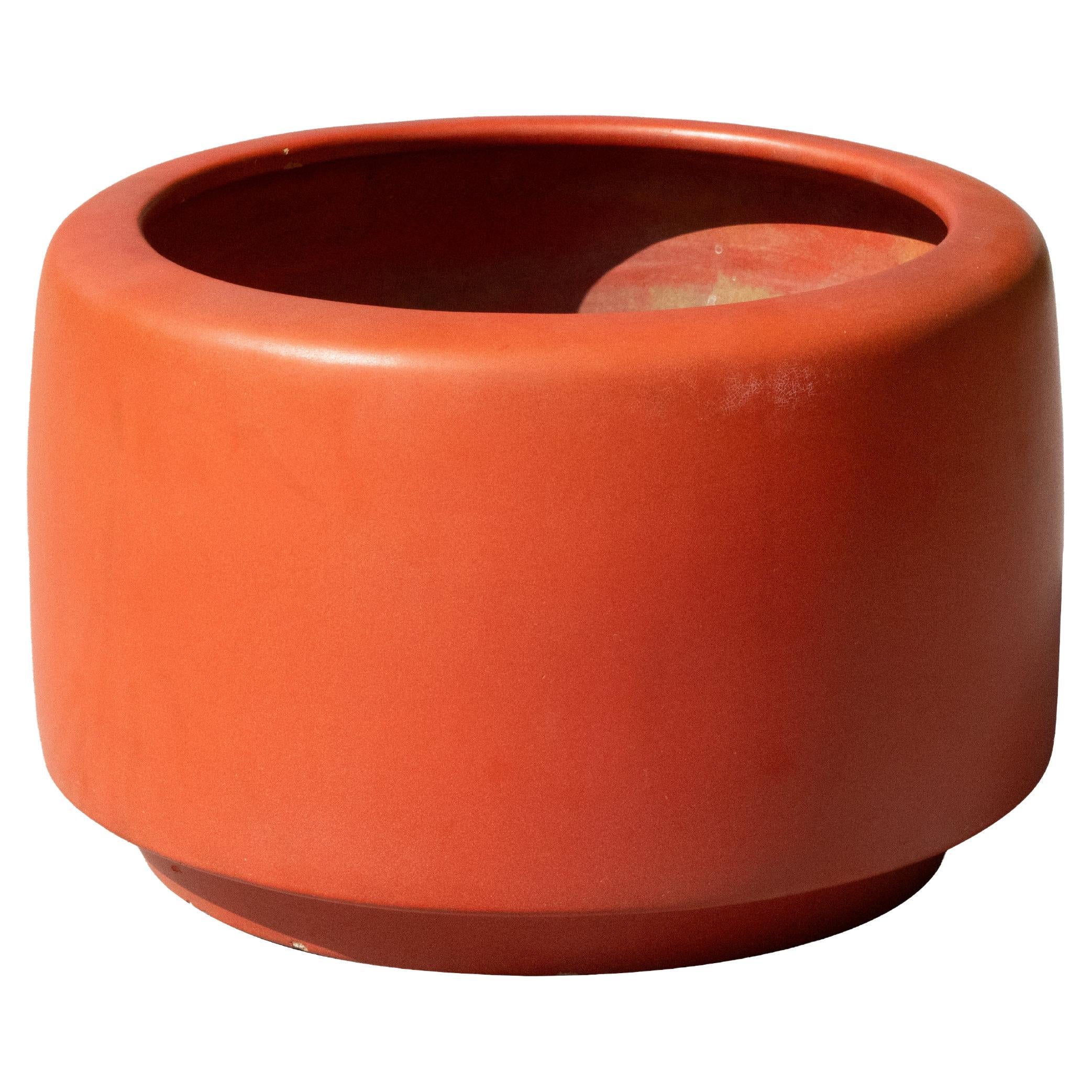 Architectural Pottery "Tire Planter" by John Follis in Matte Red Glaze