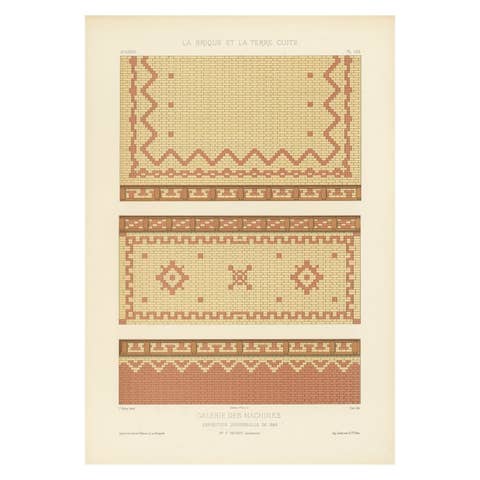1889 Decorative Brickwork Patterns – Gallerie des Machines, Chabat c.1900
