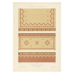 Architectural Print From France of the Galerie des Machines, Chabat, c.1900
