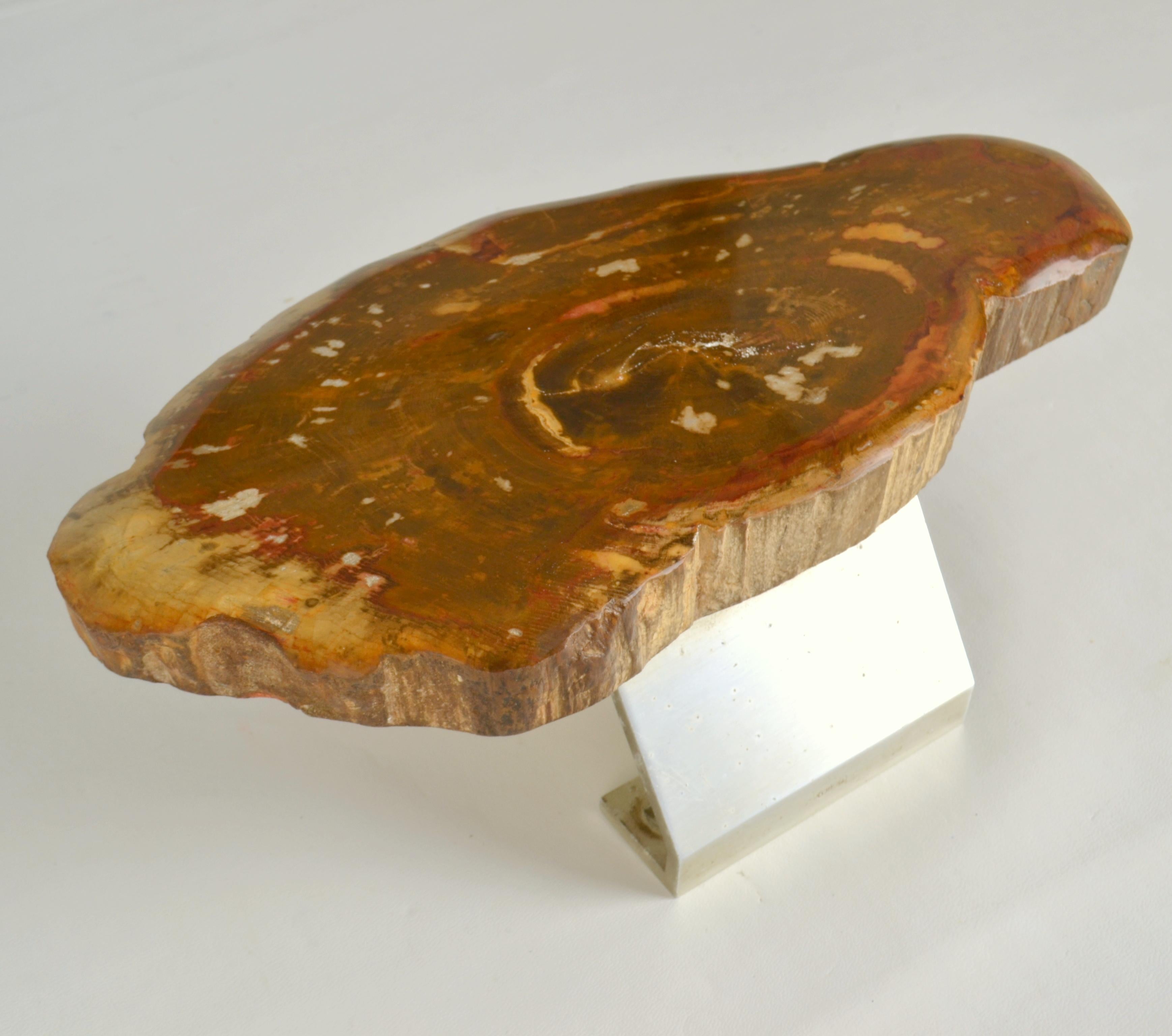 Aluminum Architectural Push Pull Door Handle in Petrified Wood For Sale