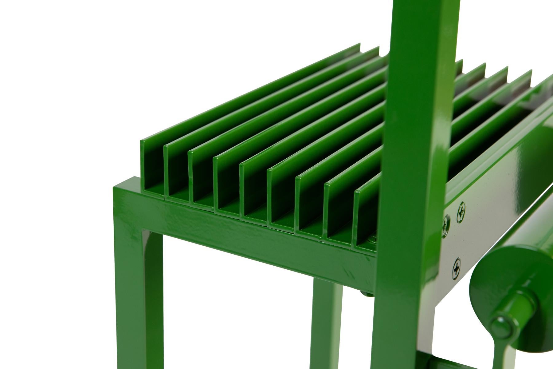 Robert Whitton Architectural One-Off Chair in Green In Good Condition For Sale In Phoenix, AZ