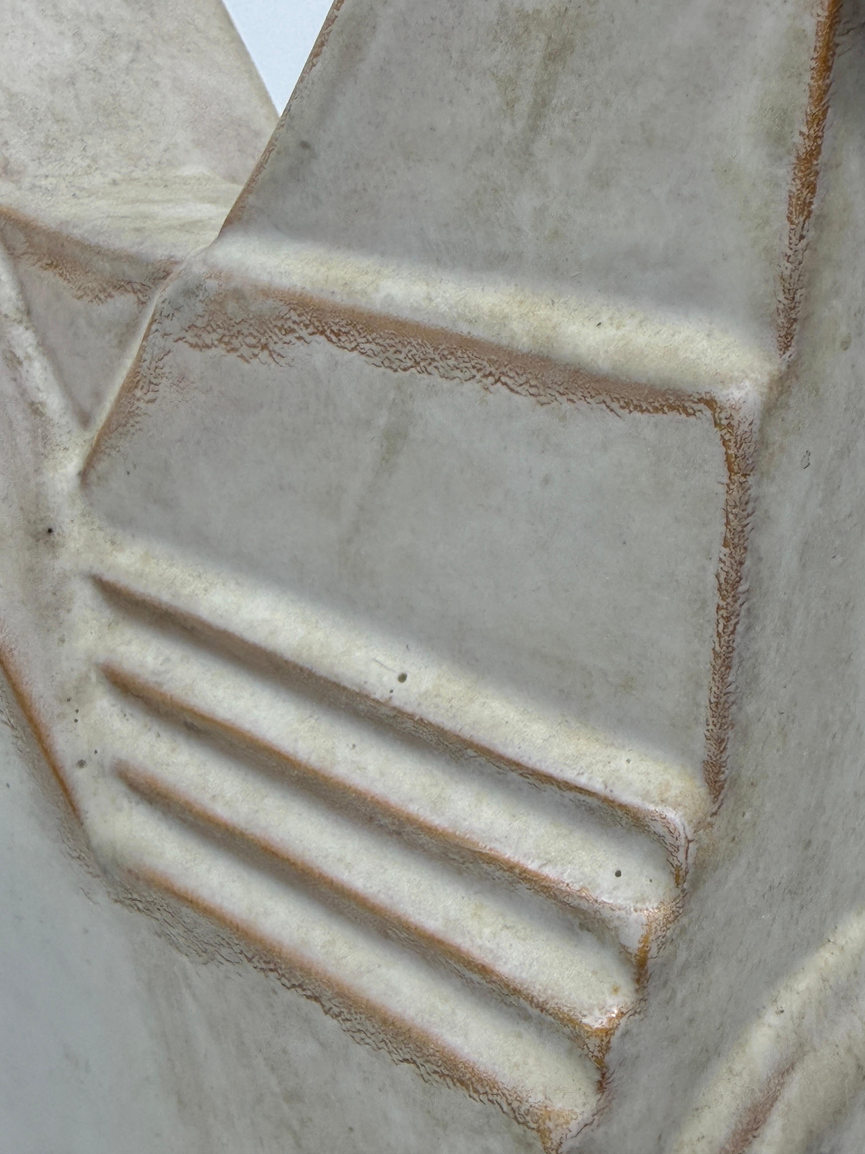 Mid-20th Century Architectural Rooster Pottery Figure For Sale